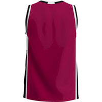 Meredith College Avenging Angels Basketball Jersey, Maroon Sportswear Jersey Shirt, Sleeveless Athletic Tank Jersey, Casual Gift for Men