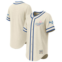 Los Angeles Dodgers Baseball Jersey, Natural Throwback Sportswear Jersey Shirt, Lightweight Breathable Athletic Jersey, Casual Gift for Men