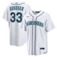 Brendan Donovan Seattle Mariners Baseball Jersey, White Sportswear Jersey Shirt, Lightweight Breathable Athletic Jersey, Casual Gift for Men