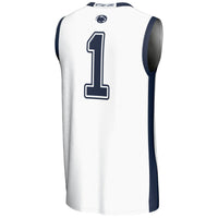 Penn State Nittany Lions Basketball Jersey, White Lightweight Sportswear Jersey Shirt, Sleeveless Athletic Tank Jersey, Casual Gift for Men