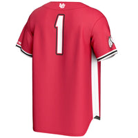 Utah Utes Baseball Jersey, Red Fashion Sportswear Jersey Shirt, Lightweight Breathable Athletic Jersey, Casual Gift for Men, Style 201141773