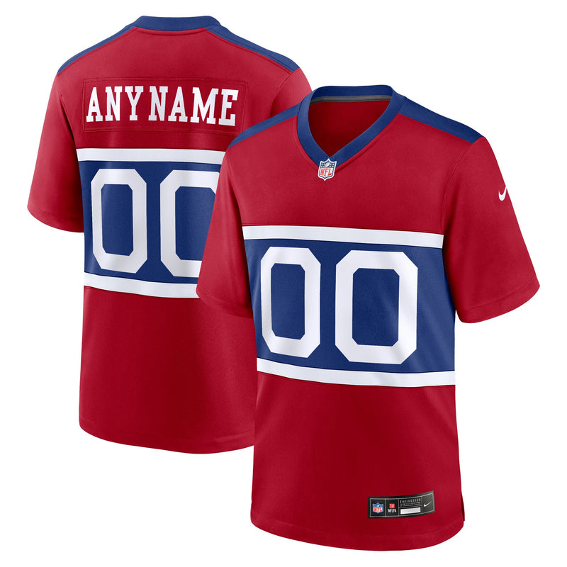 New York Giants Football Jersey, Red Game Sportswear Jersey Shirt, Lightweight Breathable Athletic Jersey, Casual Gift for Men, Style 201693029