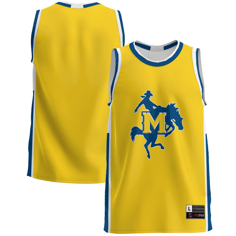 McNeese State Cowboys Basketball Jersey, Blue Lightweight Sportswear Jersey Shirt, Sleeveless Athletic Tank Jersey, Casual Gift for Men