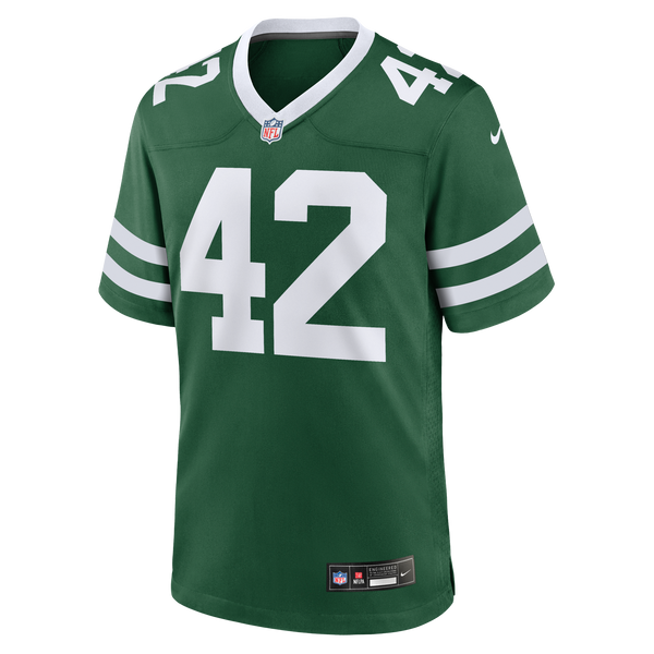 New York Jets Thomas Hennessy Legacy Green Team Game Jersey
