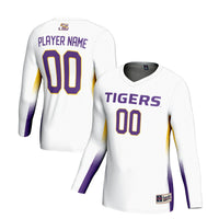LSU Tigers Volleyball Jersey, White Sportswear Jersey Shirt, Lightweight Breathable Athletic Jersey, Casual Gift for Men, Style 200461824
