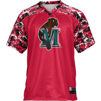 Minot State Beavers Football Jersey, Red Sportswear Jersey Shirt, Lightweight Breathable Athletic Jersey, Casual Gift for Men