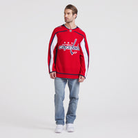 Washington Capitals Hockey Jersey, Red Premium Home Sportswear Jersey Shirt, Long Sleeve Hockey Sweater Jersey, Casual Gift for Men