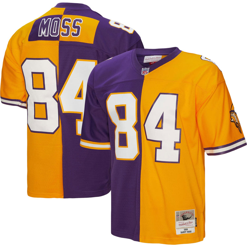 Randy Moss Minnesota Vikings Football Jersey, Purple Gold Sportswear Jersey Shirt, Lightweight Breathable Athletic Jersey, Casual Gift for Men
