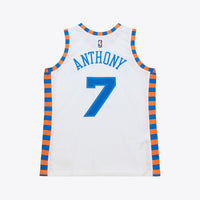 Carmelo Anthony New York Knicks Basketball Jersey, White Authentic Sportswear Jersey Shirt, Sleeveless Athletic Tank Jersey, Casual Gift for Men