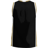 Oakland Golden Grizzlies Basketball Jersey, Black Lightweight Sportswear Jersey Shirt, Sleeveless Athletic Tank Jersey, Casual Gift for Men