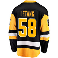 Kris Letang Pittsburgh Penguins Hockey Jersey, Black Breakaway Sportswear Jersey Shirt, Long Sleeve Hockey Sweater Jersey, Casual Gift for Men