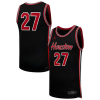 Houston Cougars Basketball Jersey, Black Replica Sportswear Jersey Shirt, Sleeveless Athletic Tank Jersey, Casual Gift for Men