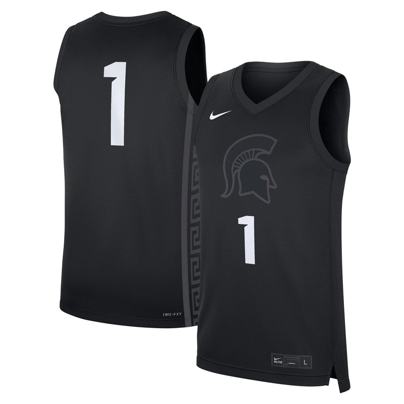 Michigan State Spartans Football Jersey, Black Replica Sportswear Jersey Shirt, Lightweight Breathable Athletic Jersey, Casual Gift for Men