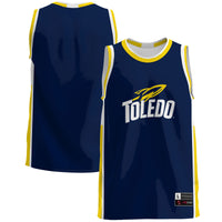 Toledo Rockets Basketball Jersey, Blue Lightweight Sportswear Jersey Shirt, Sleeveless Athletic Tank Jersey, Casual Gift for Men, Style 4726212