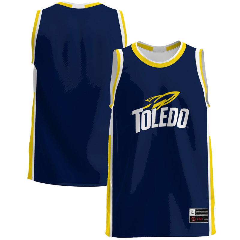Toledo Rockets Basketball Jersey, Blue Lightweight Sportswear Jersey Shirt, Sleeveless Athletic Tank Jersey, Casual Gift for Men, Style 4726212