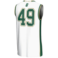 Charlotte 49ers Basketball Jersey, White Lightweight Sportswear Jersey Shirt, Sleeveless Athletic Tank Jersey, Casual Gift for Men