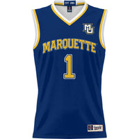 Marquette Golden Eagles Basketball Jersey, Navy Lightweight Sportswear Jersey Shirt, Sleeveless Athletic Tank Jersey, Casual Gift for Men