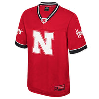 Nebraska Huskers Nothing But Football Jersey, Red Sportswear Jersey Shirt, Lightweight Breathable Athletic Jersey, Casual Gift for Men