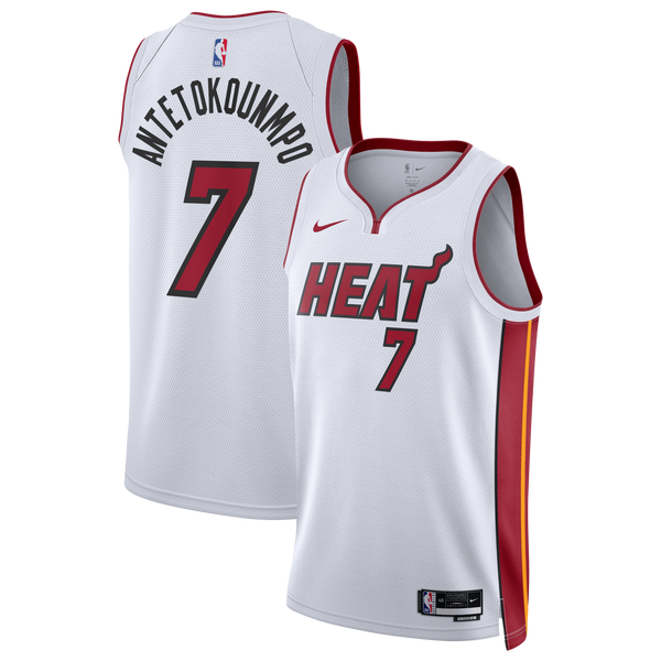 Miami Heat Association Edition Swingman Jersey - White - Giannis Antetokounmpo