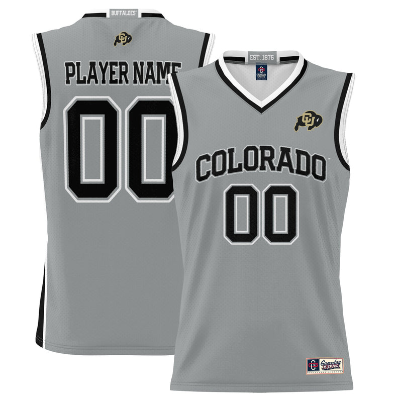 Colorado Buffaloes Basketball Jersey, Gray Lightweight Sportswear Jersey Shirt, Sleeveless Athletic Tank Jersey, Casual Gift for Men