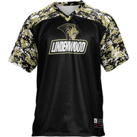Lindenwood Lions Football Jersey, Black Sportswear Jersey Shirt, Lightweight Breathable Athletic Jersey, Casual Gift for Men