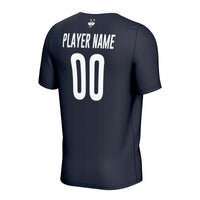 UConn Huskies Soccer Jersey, Navy Lightweight Sportswear Jersey Shirt, Lightweight Breathable Athletic Jersey, Casual Gift for Men
