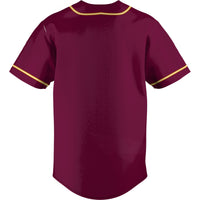 Bethune-Cookman Wildcats Baseball Jersey, Maroon Sportswear Jersey Shirt, Lightweight Breathable Athletic Jersey, Casual Gift for Men