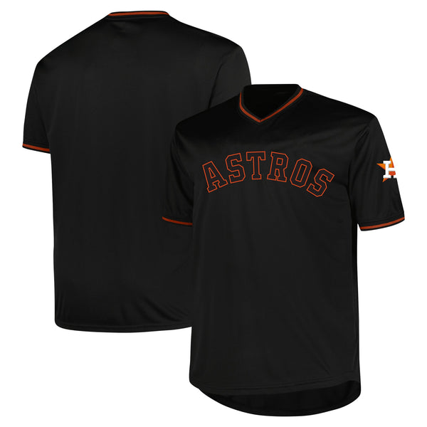 Houston Astros Black Big & Tall Pop Fashion Jersey