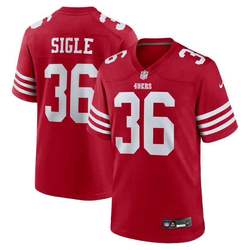 Marques Sigle San Francisco 49ers Football Jersey, Scarlet Sportswear Jersey Shirt, Lightweight Breathable Athletic Jersey, Casual Gift for Men