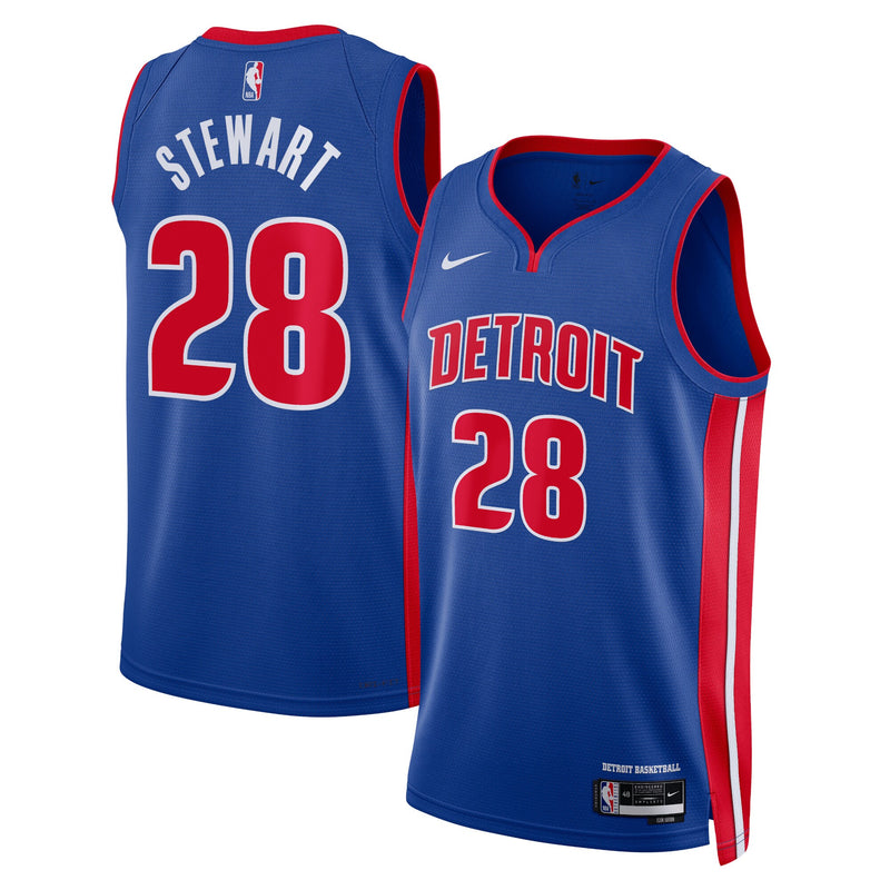 Isaiah Stewart Detroit Pistons Basketball Jersey, Blue Swingman Sportswear Jersey Shirt, Sleeveless Athletic Tank Jersey, Casual Gift for Men
