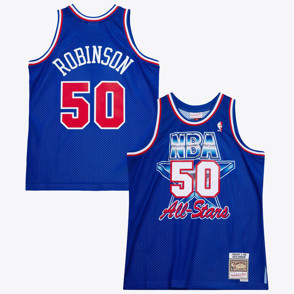 NBA David Robinson 1992 All-Star West Authentic Jersey All-Star - Royal Blue