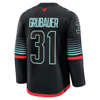 Philipp Grubauer Seattle Kraken Hockey Jersey, Black Premium Sportswear Jersey Shirt, Long Sleeve Hockey Sweater Jersey, Casual Gift for Men