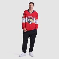 Florida Panthers Hockey Jersey, Red Premium Sportswear Jersey Shirt, Long Sleeve Hockey Sweater Jersey, Casual Gift for Men, Style 202055701