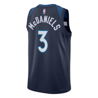 Jaden McDaniels Minnesota Timberwolves Basketball Jersey, Navy Sportswear Jersey Shirt, Sleeveless Athletic Tank Jersey, Casual Gift for Men