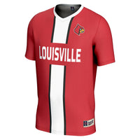 Louisville Cardinals Soccer Jersey, Red Lightweight Sportswear Jersey Shirt, Lightweight Breathable Athletic Jersey, Casual Gift for Men