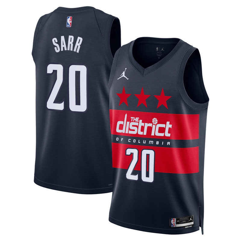 Alex Sarr Washington Wizards Basketball Jersey, Navy Swingman Sportswear Jersey Shirt, Sleeveless Athletic Tank Jersey, Casual Gift for Men