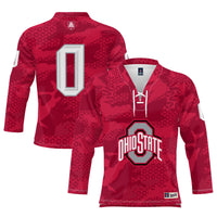 Ohio State Buckeyes Hockey Jersey, Scarlet Sportswear Jersey Shirt, Long Sleeve Hockey Sweater Jersey, Casual Gift for Men, Style 201108088