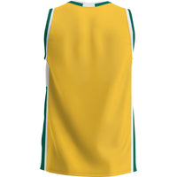 Siena Saints Basketball Jersey, Green Lightweight Sportswear Jersey Shirt, Sleeveless Athletic Tank Jersey, Casual Gift for Men