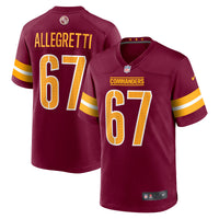 Nick Allegretti Washington Commanders Football Jersey, Sportswear Jersey Shirt, Lightweight Breathable Athletic Jersey, Casual Gift for Men