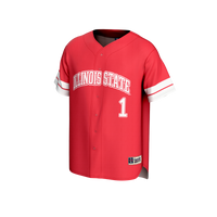 Illinois State Redbirds Baseball Jersey, Red Fashion Sportswear Jersey Shirt, Lightweight Breathable Athletic Jersey, Casual Gift for Men