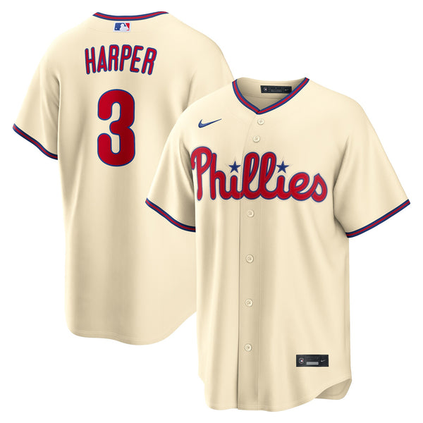 Philadelphia Phillies Bryce Harper Cream Alternate Replica Jersey