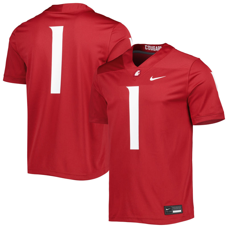 Washington State Cougars Football Jersey, Sportswear Jersey Shirt, Lightweight Breathable Athletic Jersey, Casual Gift for Men, Style 4993485