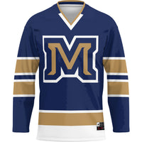 Montana State Bobcats Hockey Jersey, Blue Sportswear Jersey Shirt, Long Sleeve Hockey Sweater Jersey, Casual Gift for Men
