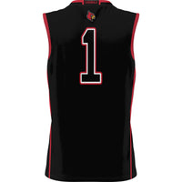 Louisville Cardinals Lightweight Basketball Jersey, Black Sportswear Jersey Shirt, Sleeveless Athletic Tank Jersey, Casual Gift for Men