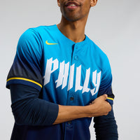 Philadelphia Phillies Baseball Jersey, Navy Limited Sportswear Jersey Shirt, Lightweight Breathable Athletic Jersey, Casual Gift for Men