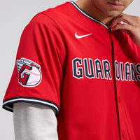 Cleveland Guardians Baseball Jersey, Red Limited Alternate Sportswear Jersey Shirt, Lightweight Breathable Athletic Jersey, Casual Gift for Men