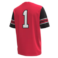 Utah Utes Football Jersey, Red Replica Sportswear Jersey Shirt, Lightweight Breathable Athletic Jersey, Casual Gift for Men