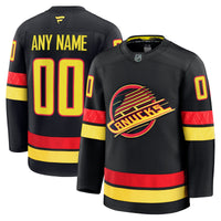Vancouver Canucks Hockey Jersey, Black Premium Sportswear Jersey Shirt, Long Sleeve Hockey Sweater Jersey, Casual Gift for Men, Style 202055734