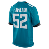DaVon Hamilton Jacksonville Jaguars Football Jersey, Teal Sportswear Jersey Shirt, Lightweight Breathable Athletic Jersey, Casual Gift for Men