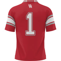 Houston Cougars Football Jersey, Red Sportswear Jersey Shirt, Lightweight Breathable Athletic Jersey, Casual Gift for Men, Style 200425284